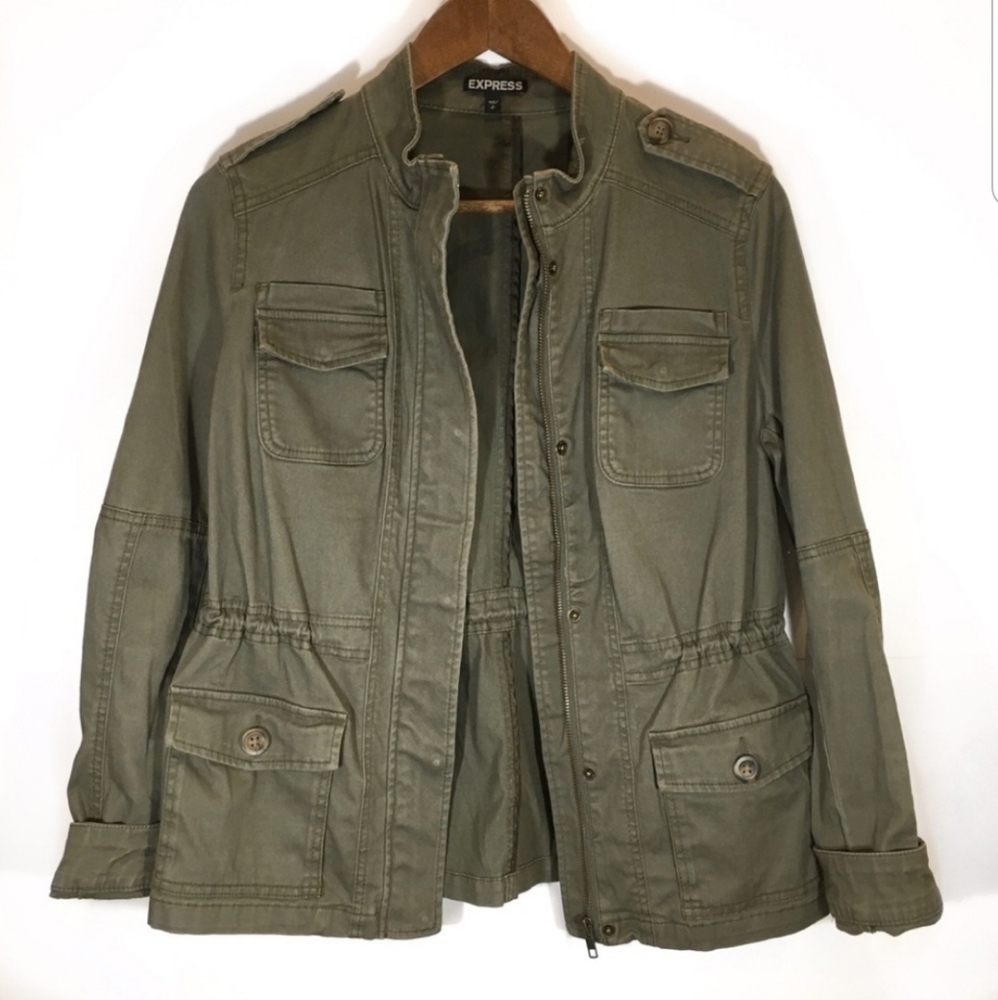 EXPRESS Army Green utility jacket